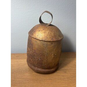 6" Antique 1920s Camel Ox Elephant bell Rusty Iron Farmhouse Decorative Holiday